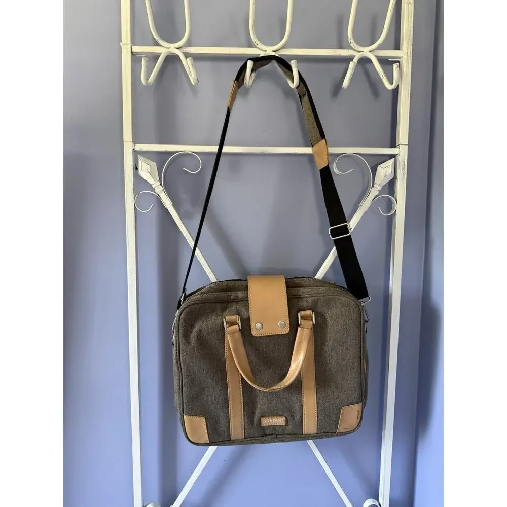 Venque Toronto Messenger Bag Grey University Academia